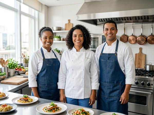 Uniformes para restaurantes e gastronomia